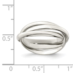 Sterling Silver Triple Intertwining Ring