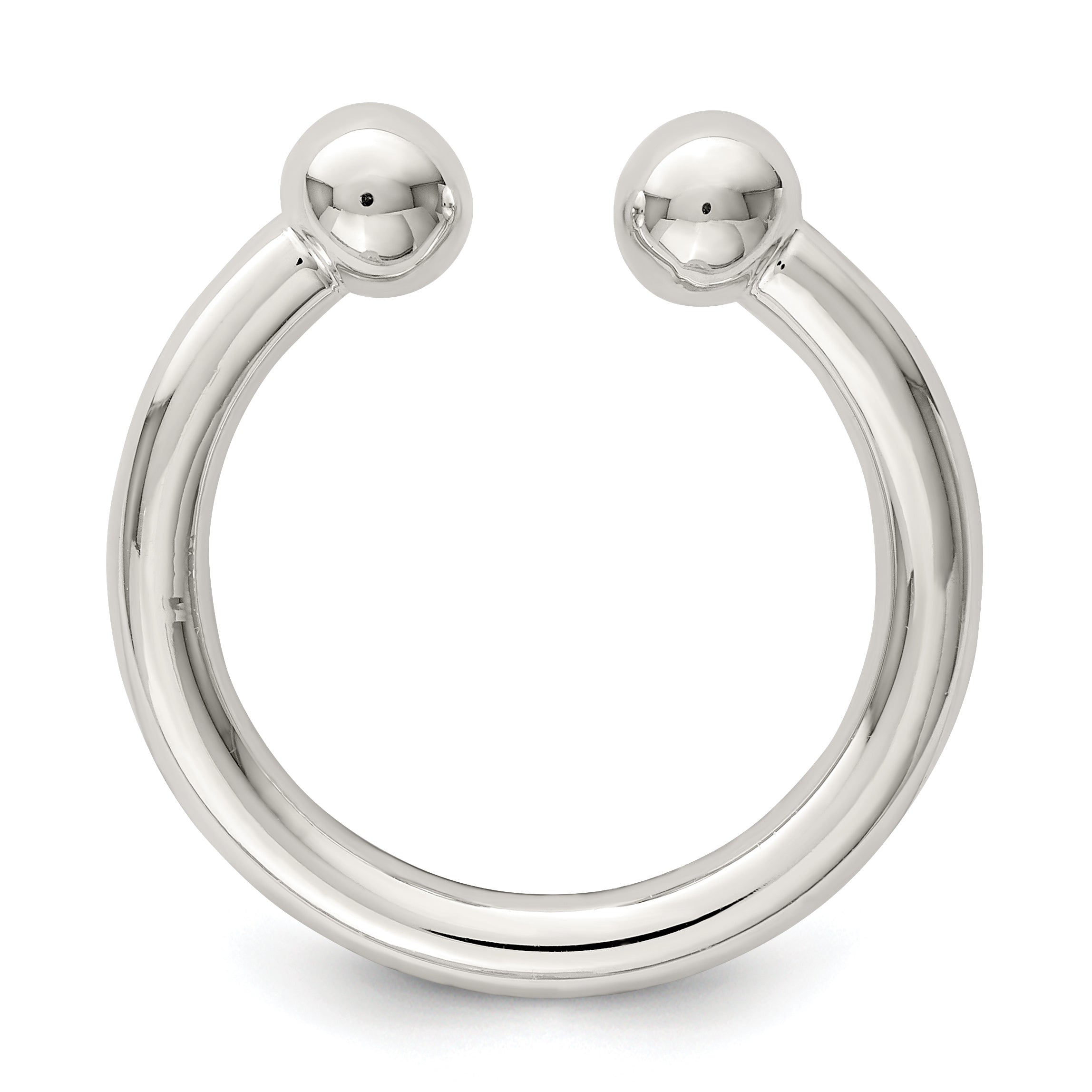 Sterling Silver Tube Ring Secondary image