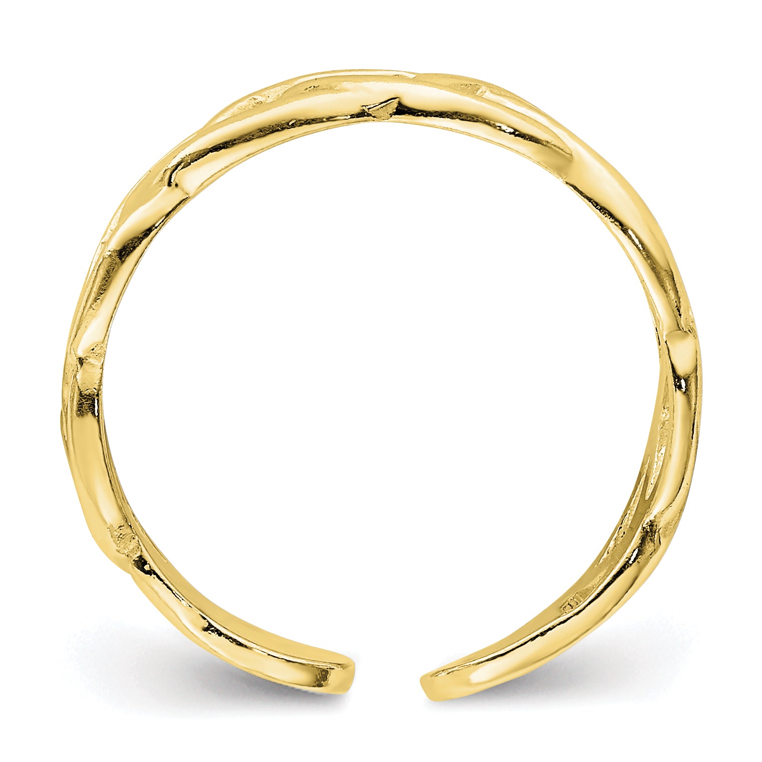 Sterling Silver Gold-tone Toe Ring Secondary image