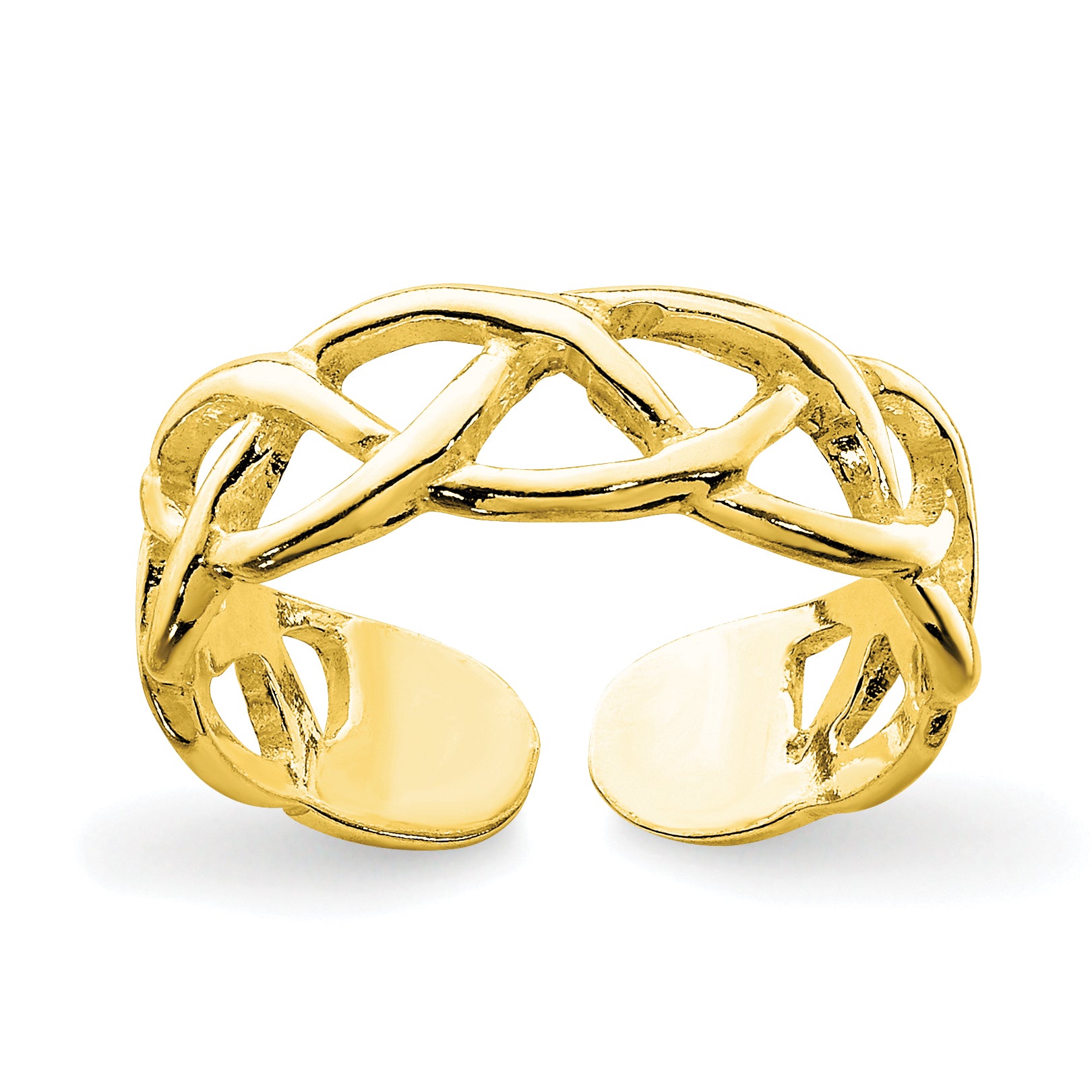 Sterling Silver Gold-tone Toe Ring Main image
