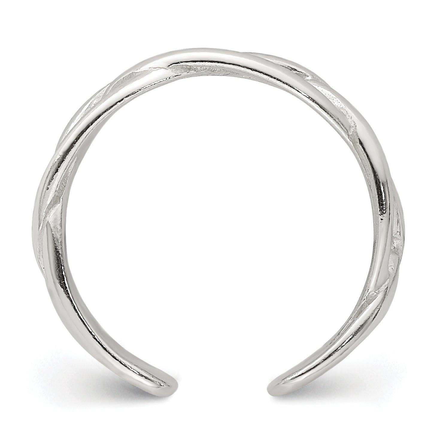 Sterling Silver Woven Toe Ring Secondary image