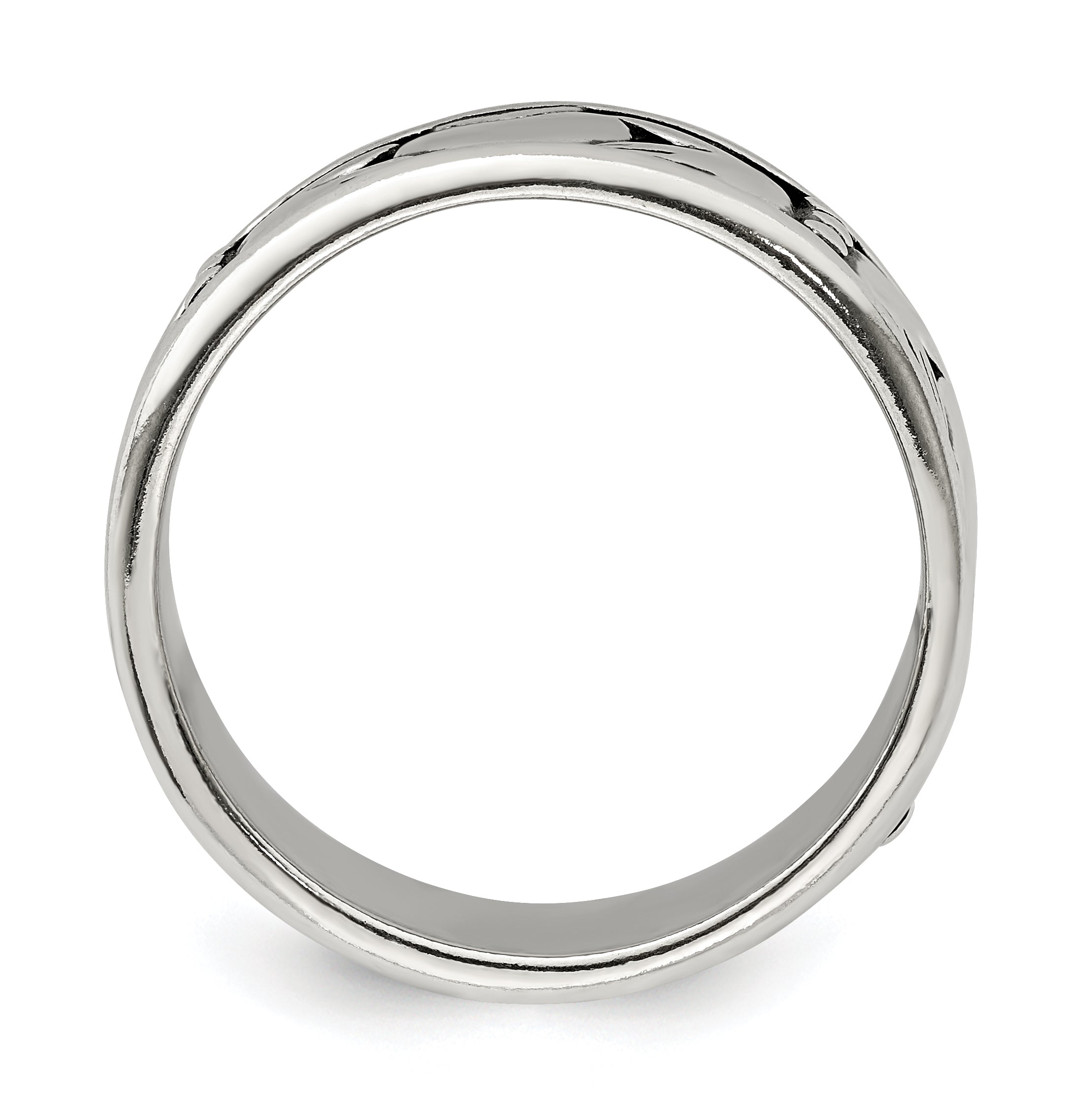 Sterling Silver Claddagh Design Ring Secondary image