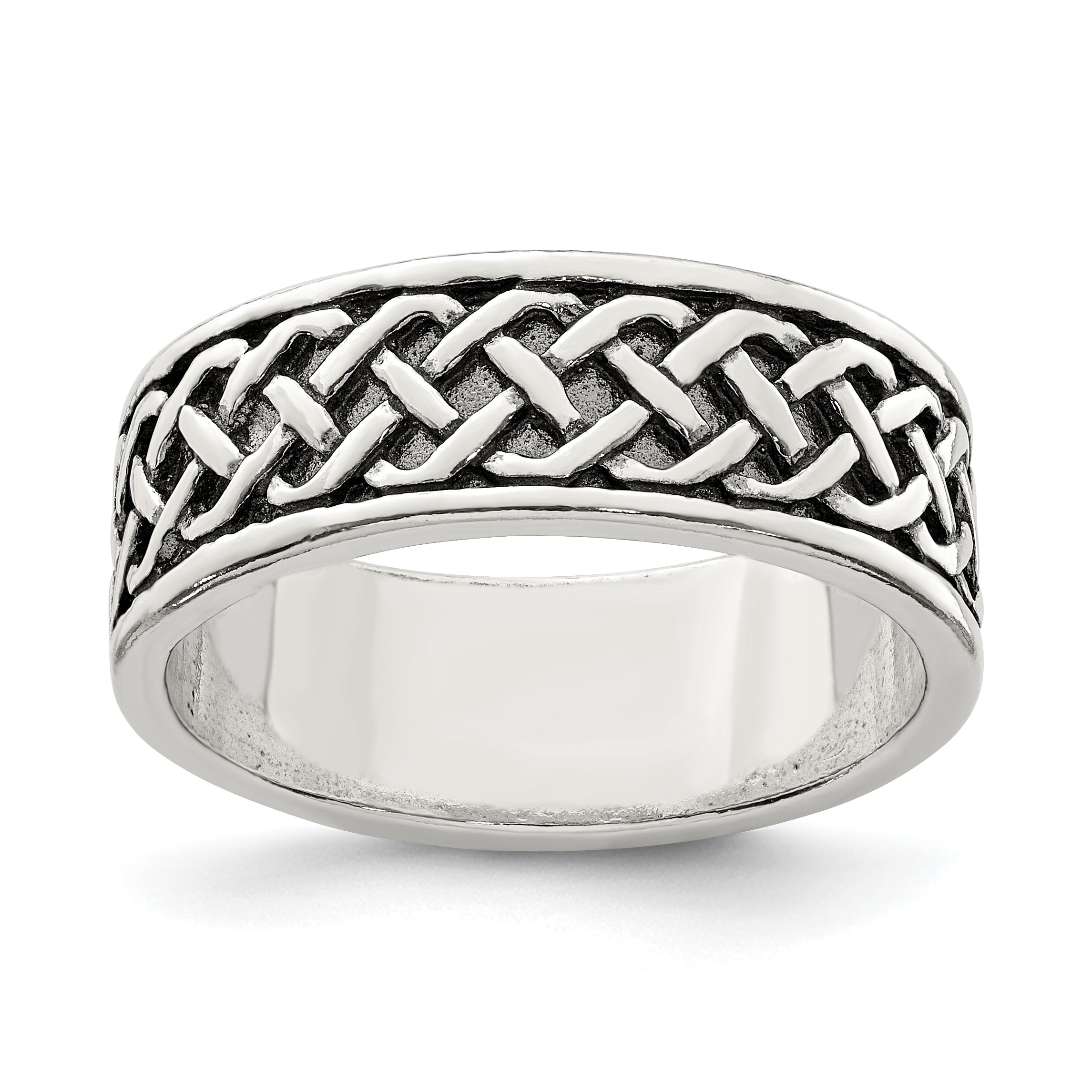 Sterling Silver Weave Design Ring Main image