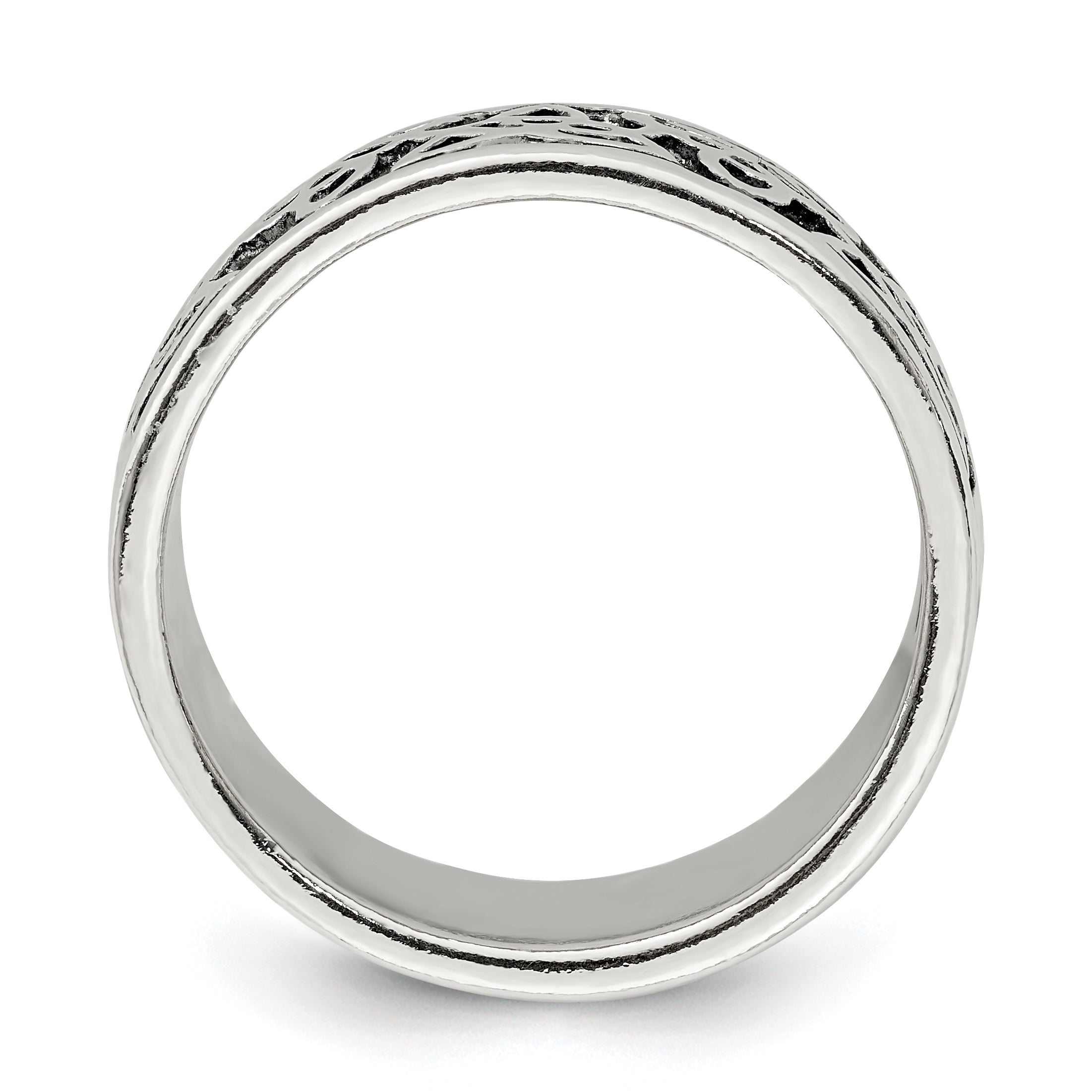 Sterling Silver Antiqued Celtic Knot Ring Secondary image