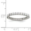 Sterling Silver Rhodium-Plated Cubic Zirconi Ring