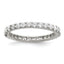 Sterling Silver Rhodium-Plated Cubic Zirconi Ring