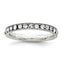 Sterling Silver Rhodium-plated Crystal Eternity Band