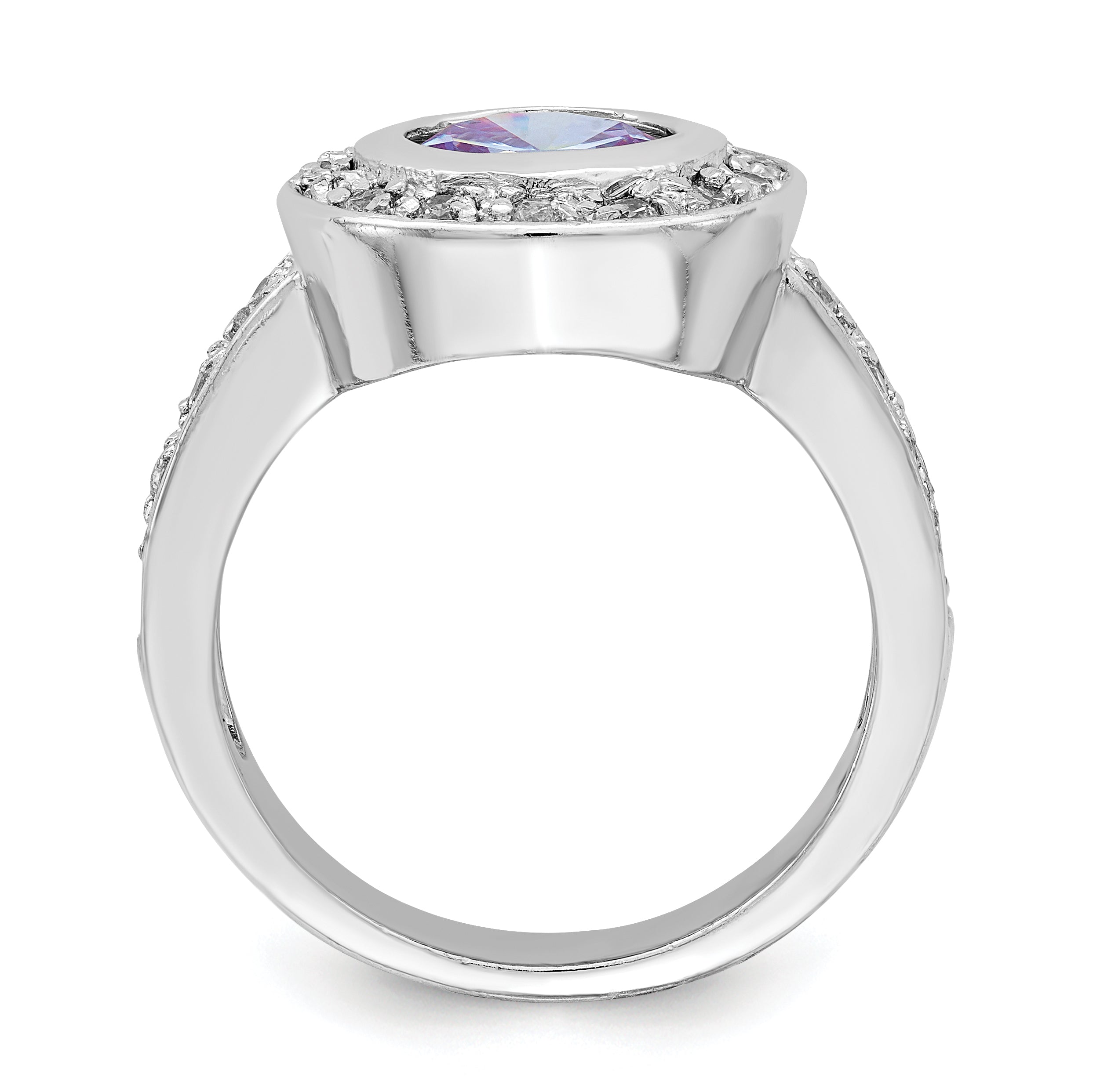 Sterling Silver CZ Ring Secondary image