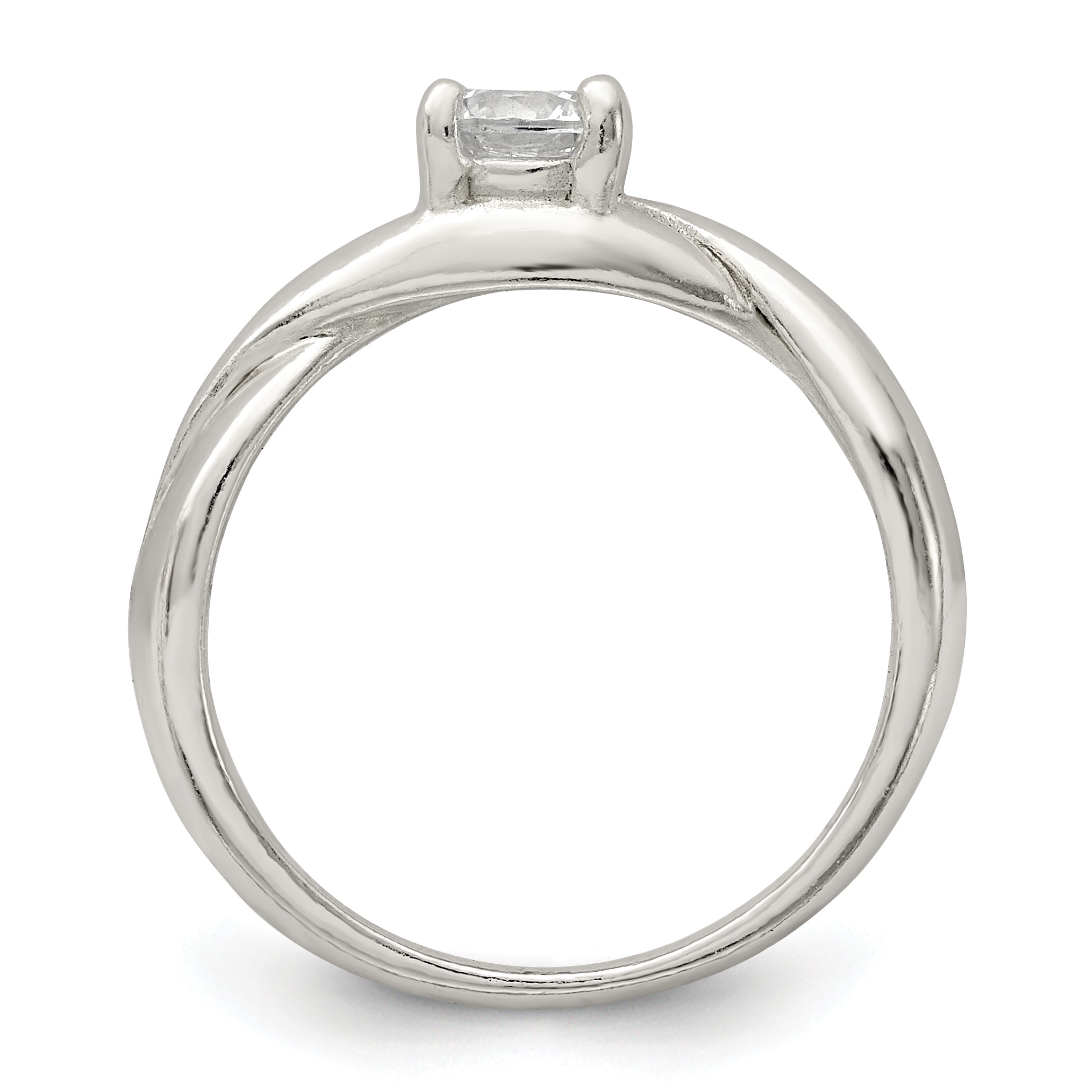 Sterling Silver CZ Ring Secondary image