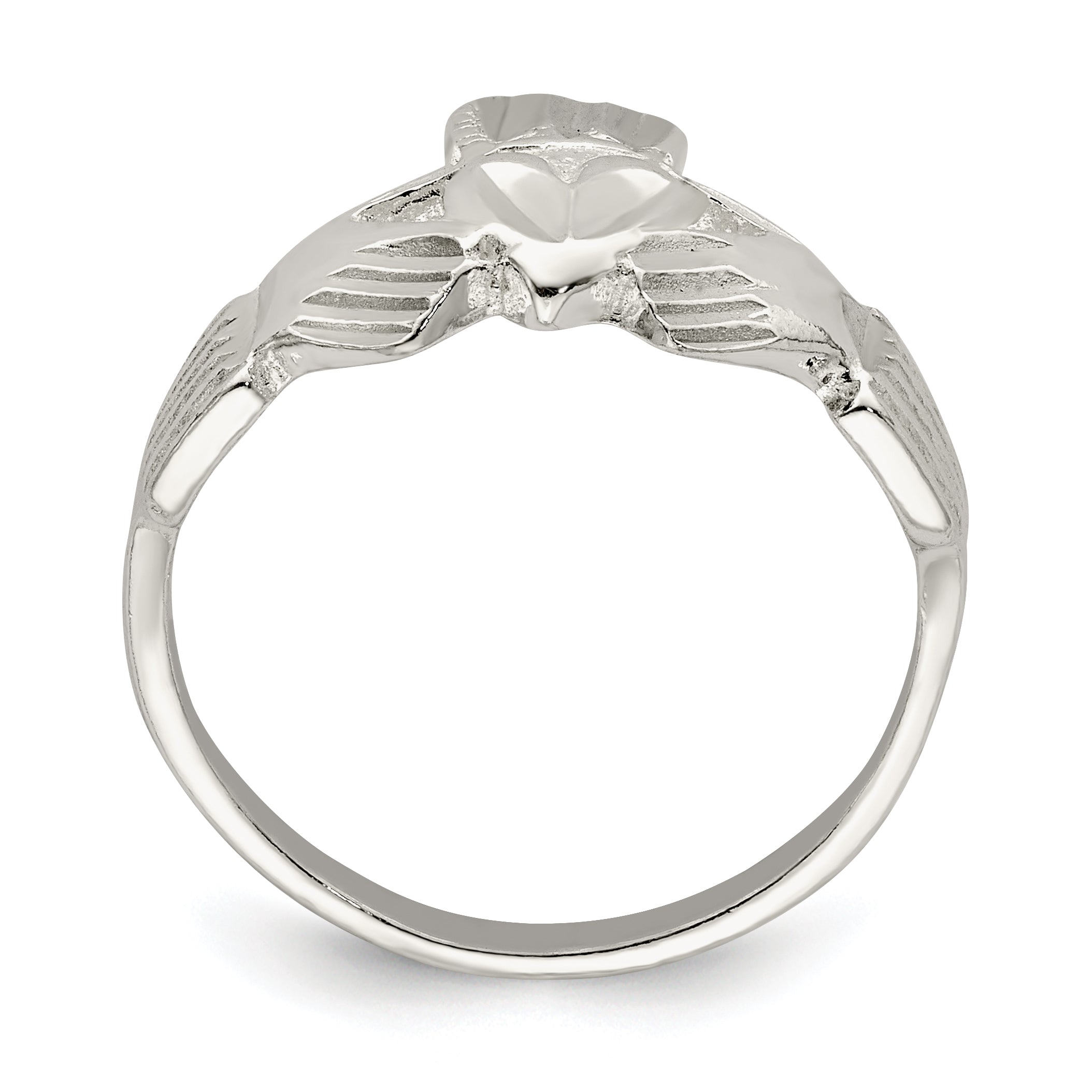 Sterling Silver Claddagh Ring Secondary image