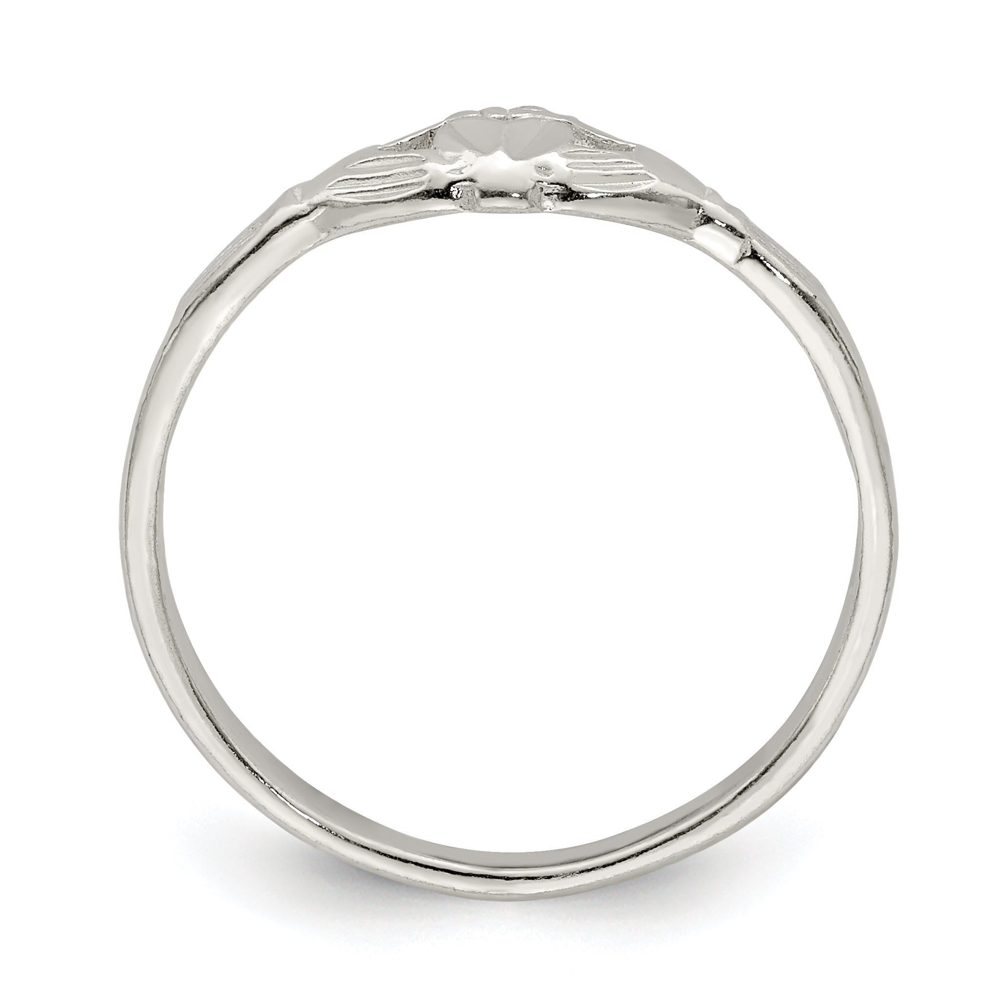 Sterling Silver Claddagh Ring Secondary image
