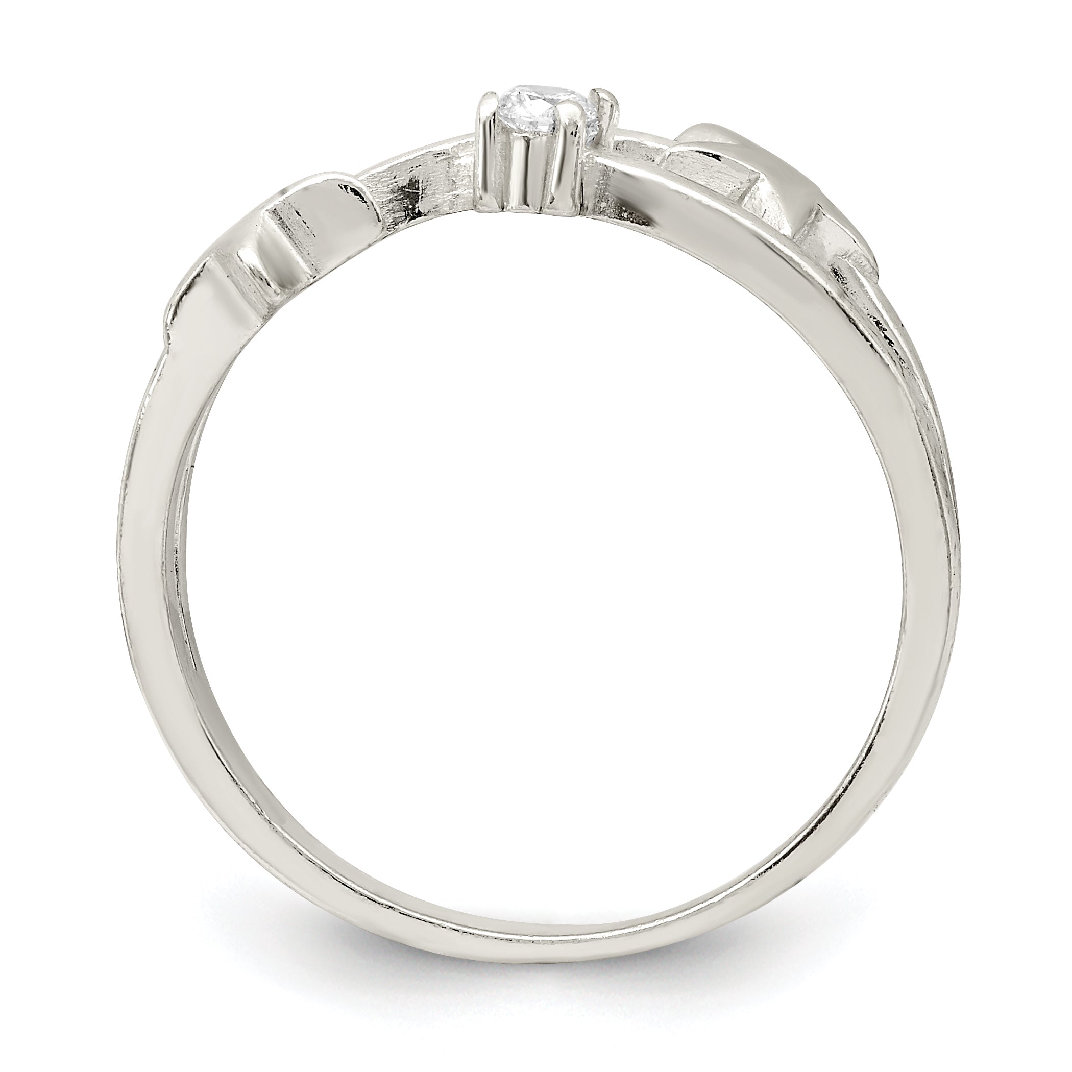 Sterling Silver Cubic Zirconi Star Ring Secondary image