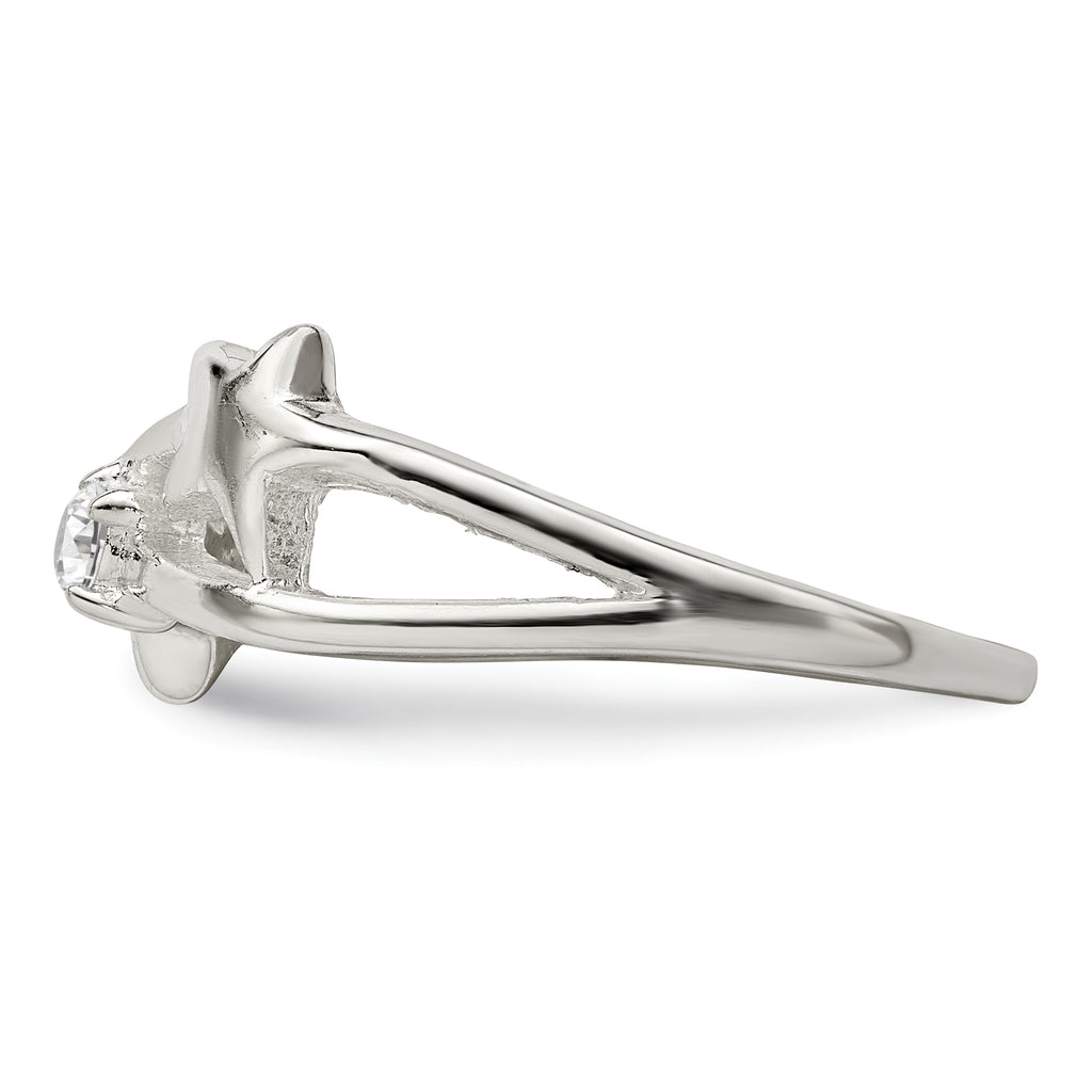 Sterling Silver Cubic Zirconi Star Ring