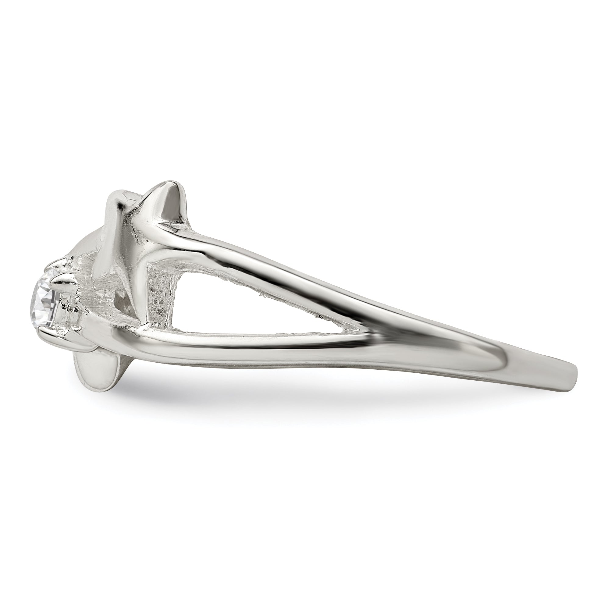 Sterling Silver Cubic Zirconi Star Ring