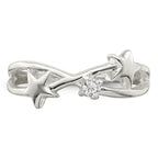 Sterling Silver Cubic Zirconi Star Ring