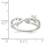 Sterling Silver Cubic Zirconi Star Ring