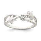 Sterling Silver Cubic Zirconi Star Ring