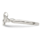 Sterling Silver CZ Bow Ring
