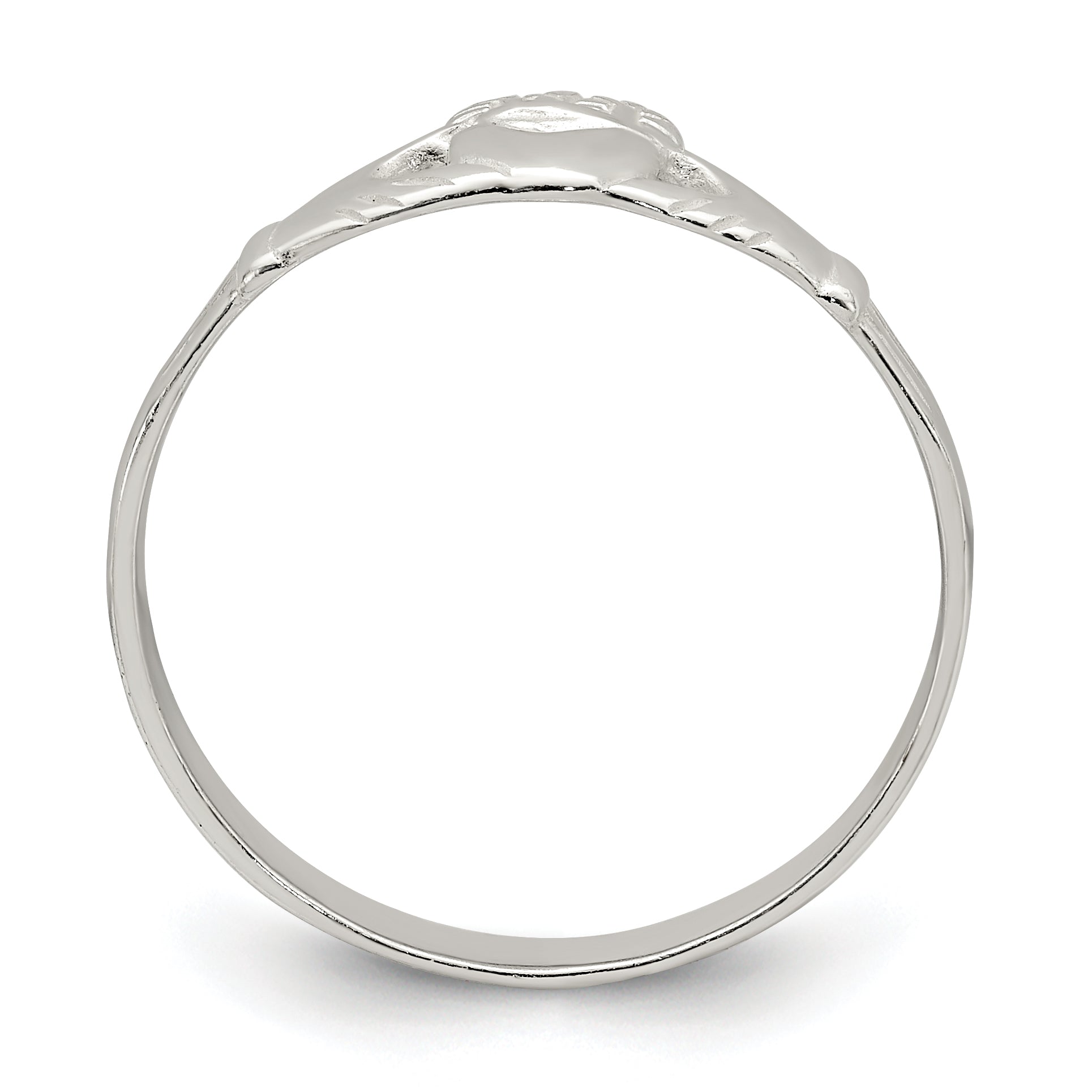 Sterling Silver Claddagh Ring Secondary image