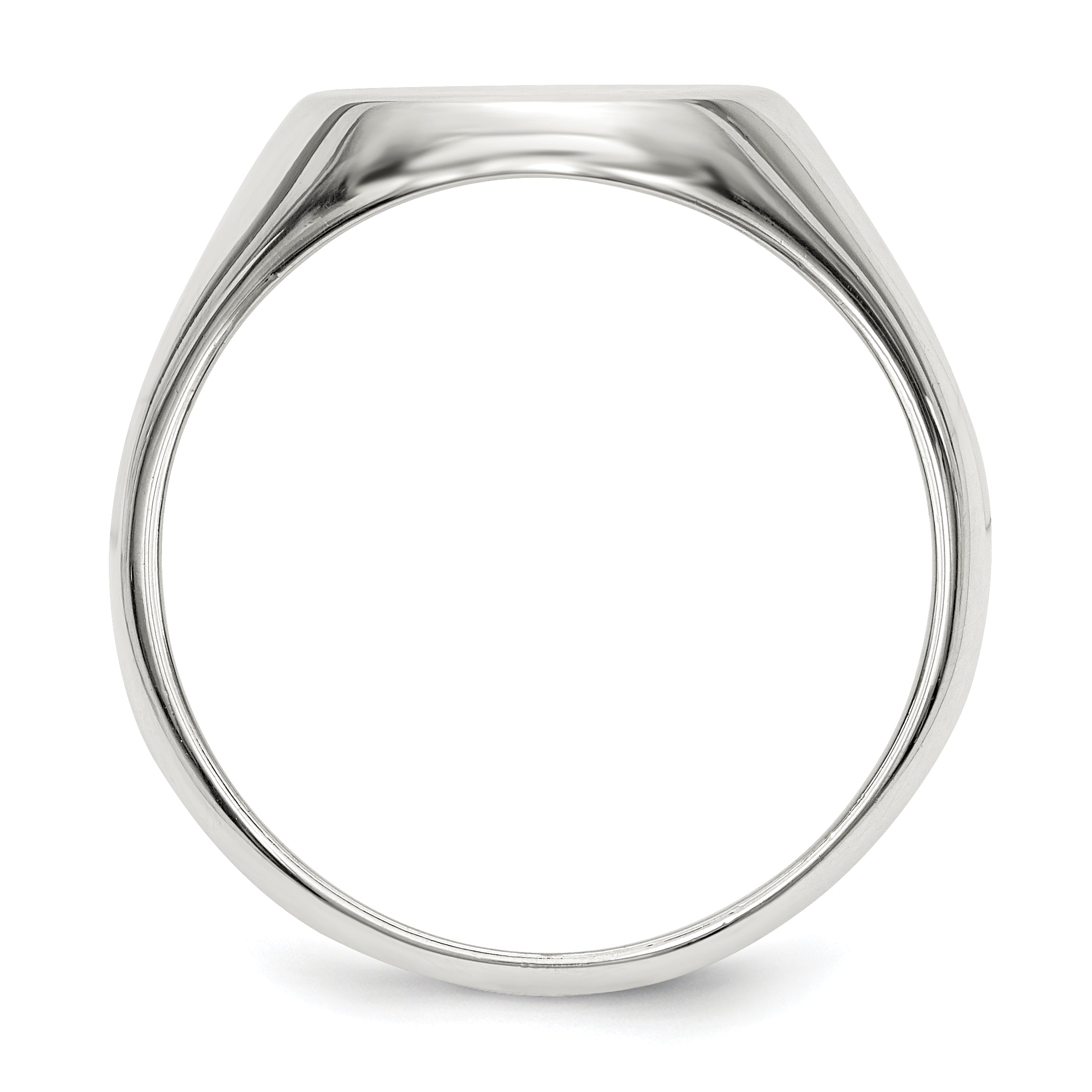 Closed-Back Signet Ring in Sterling Silver Secondary image