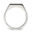 Sterling Silver 6x11mm Open Back Signet Ring