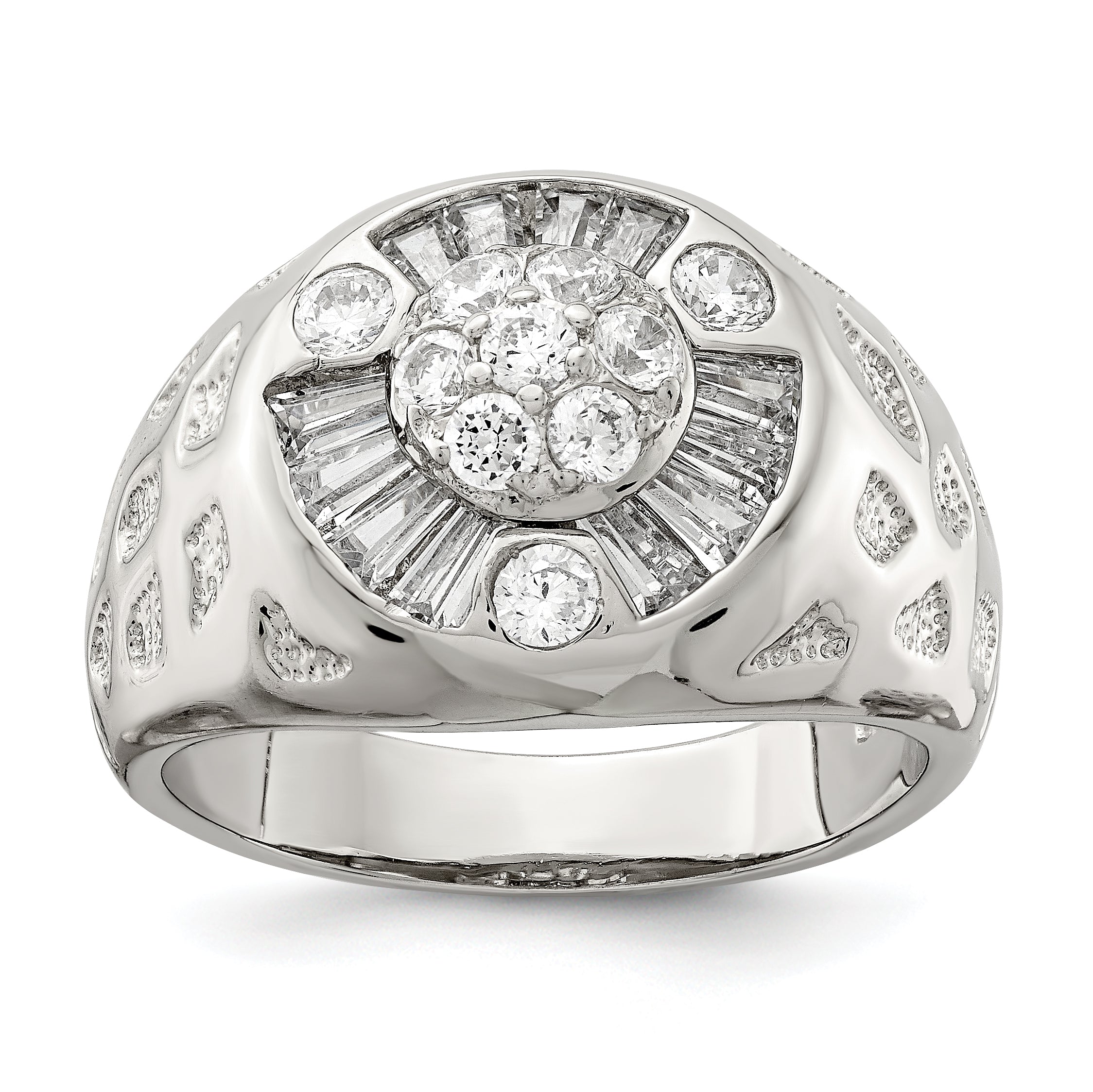 Sterling Silver Men's CZ Ring Main image