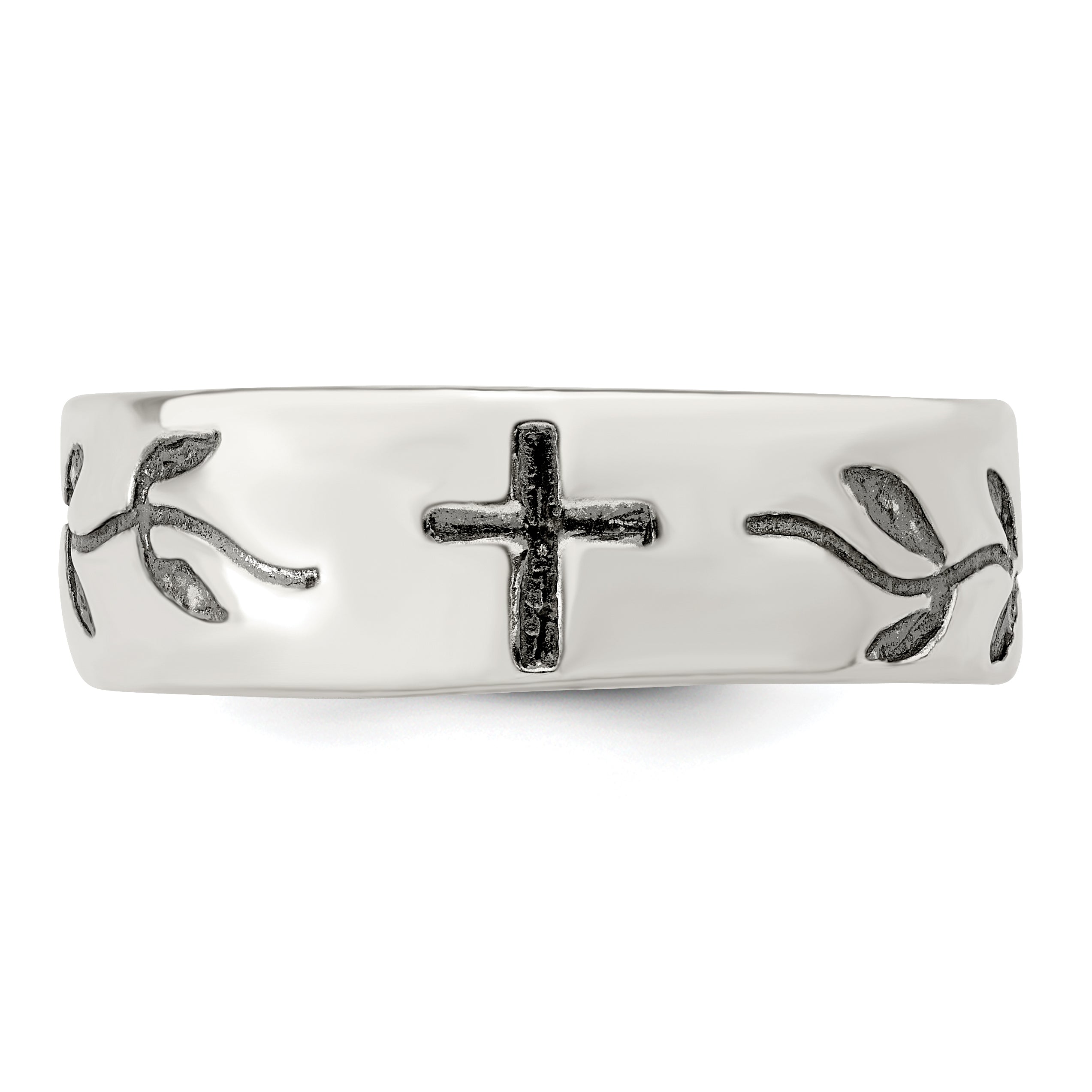 Sterling Silver Cross Design Ring
