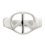 Sterling Silver Peace Sign Ring