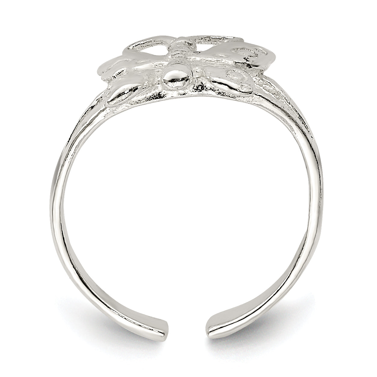 Fancy Toe Ring in Sterling Silver Secondary image
