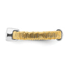 Sterling Silver w/ Gold-tone Vermeil Wire Wrapped CZ Ring