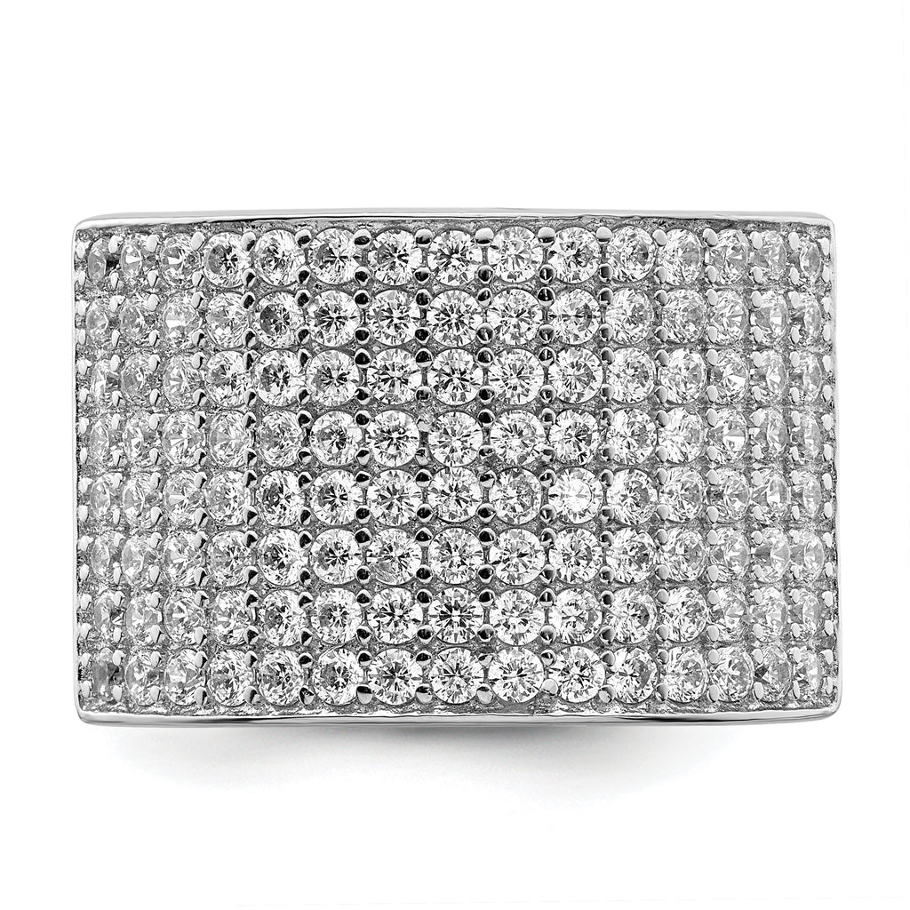 Sterling Silver Polished CZ Ring
