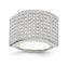 Sterling Silver Polished CZ Ring
