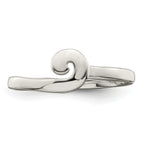 Sterling Silver Polished Swirl Ring