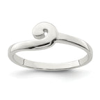 Sterling Silver Polished Swirl Ring