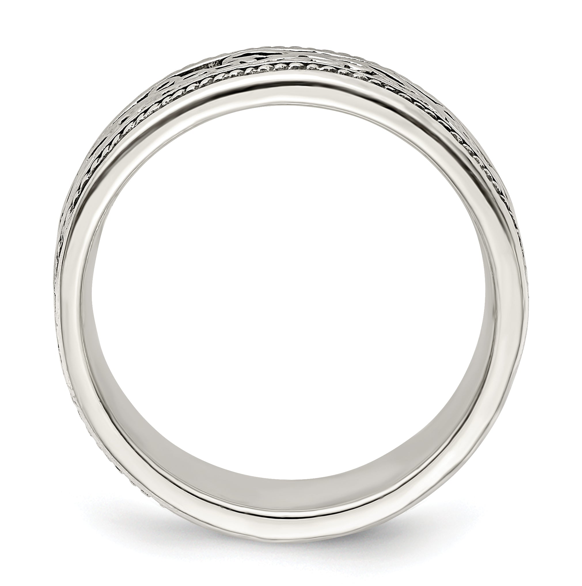 Sterling Silver Antiqued Band Secondary image