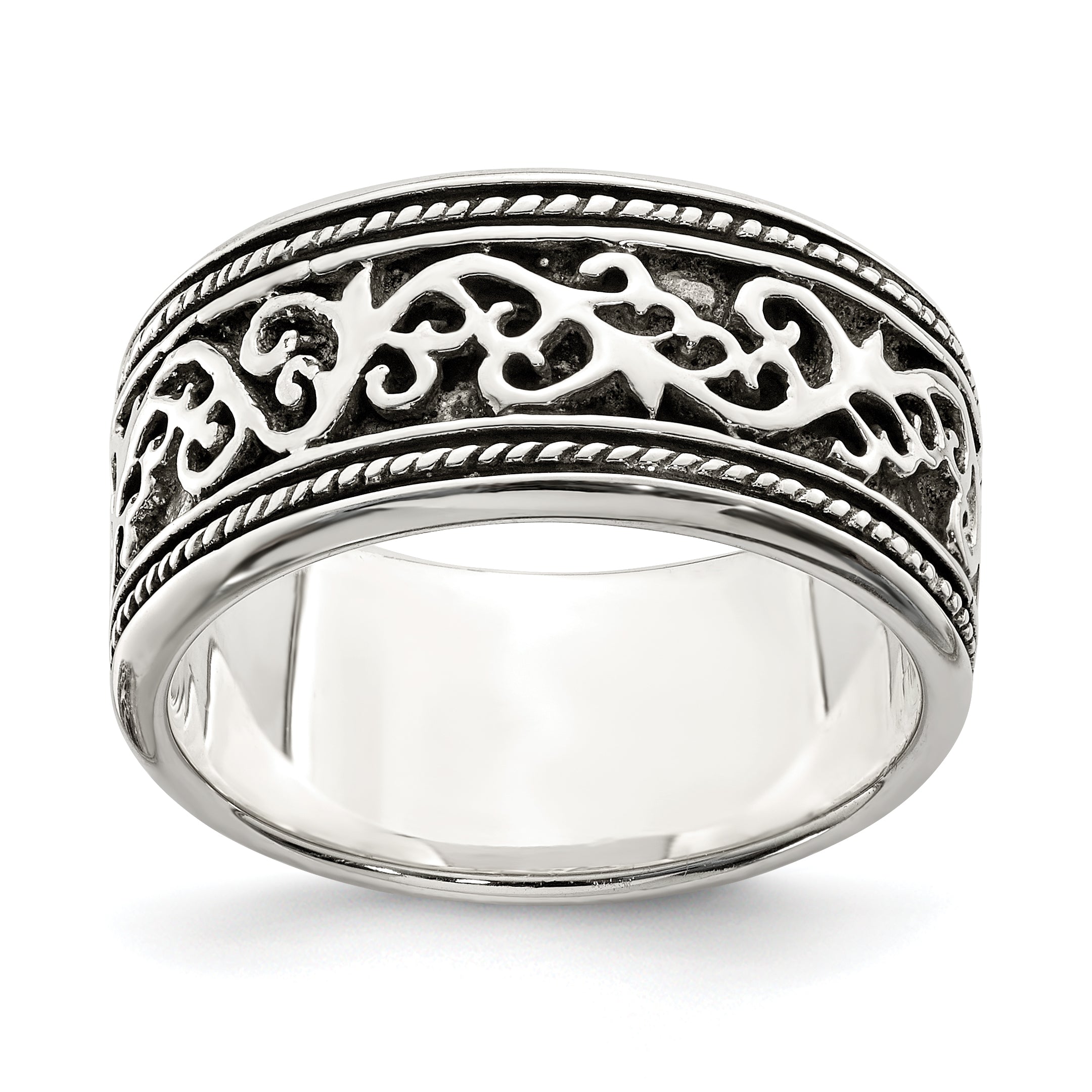 Sterling Silver Antiqued Band Main image