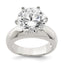 Sterling Silver Solitaire Round CZ Ring