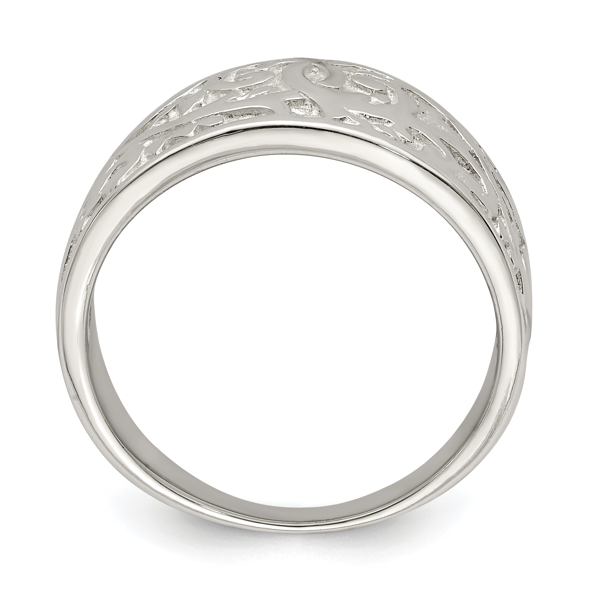 Sterling Silver Swirl Design Ring Secondary image