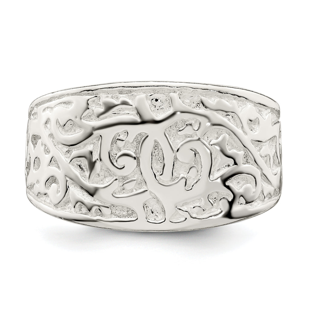 Sterling Silver Swirl Design Ring