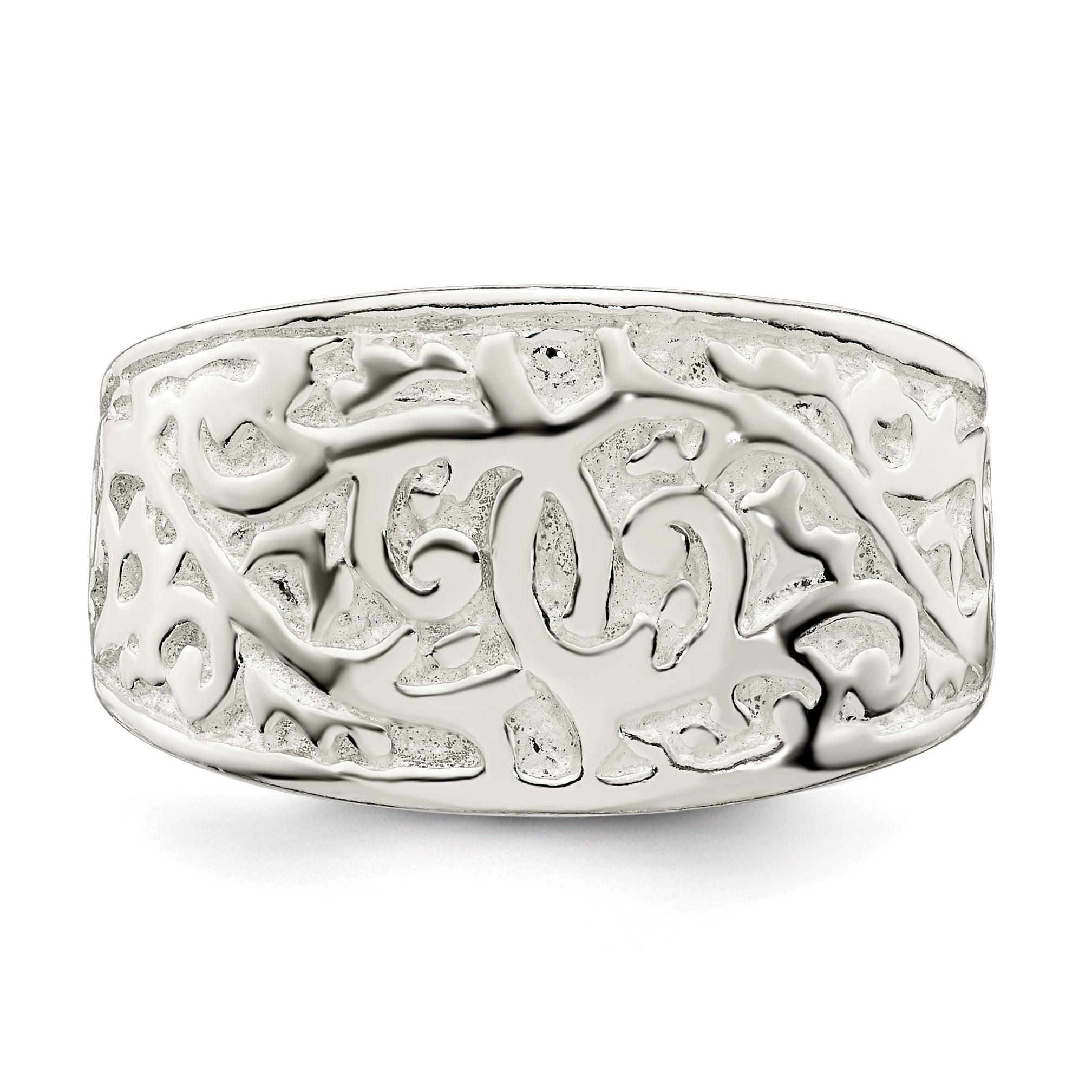 Sterling Silver Swirl Design Ring