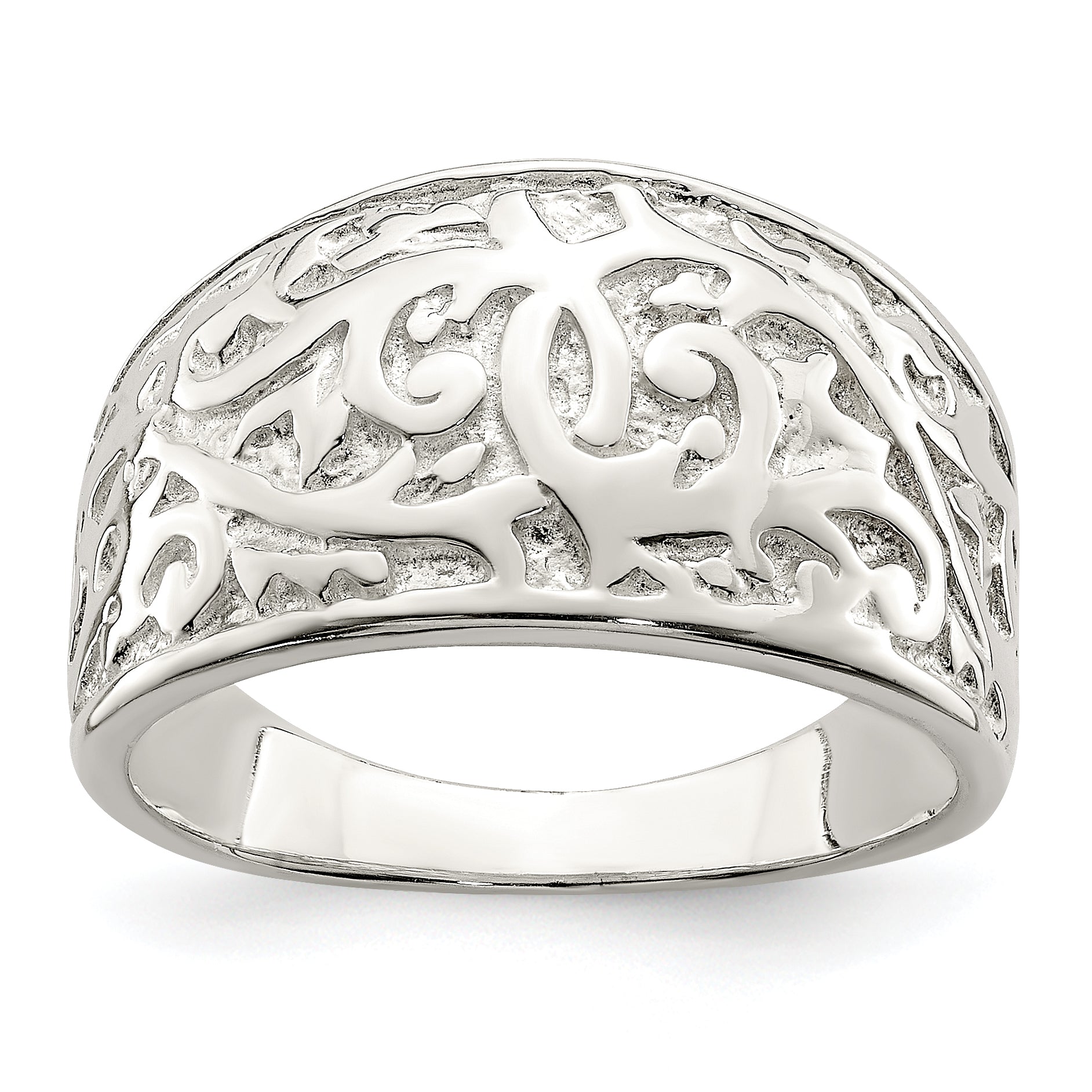 Sterling Silver Swirl Design Ring Main image
