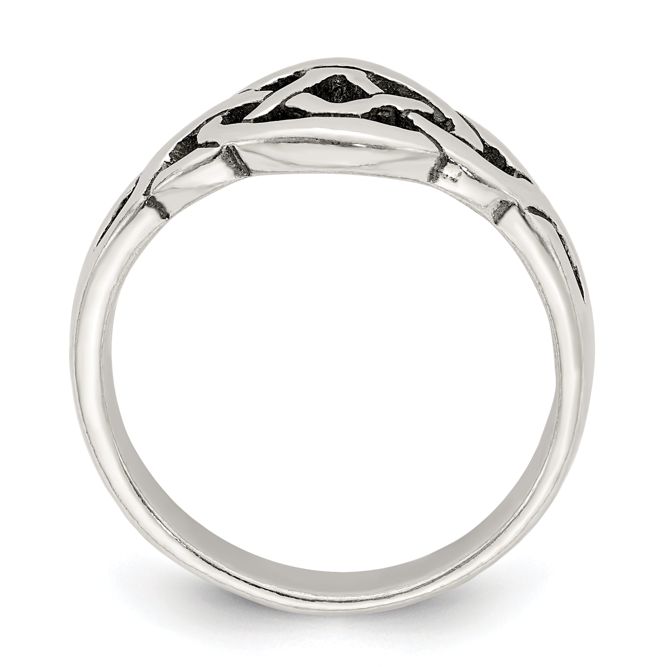 Sterling Silver Antiqued Ring Secondary image