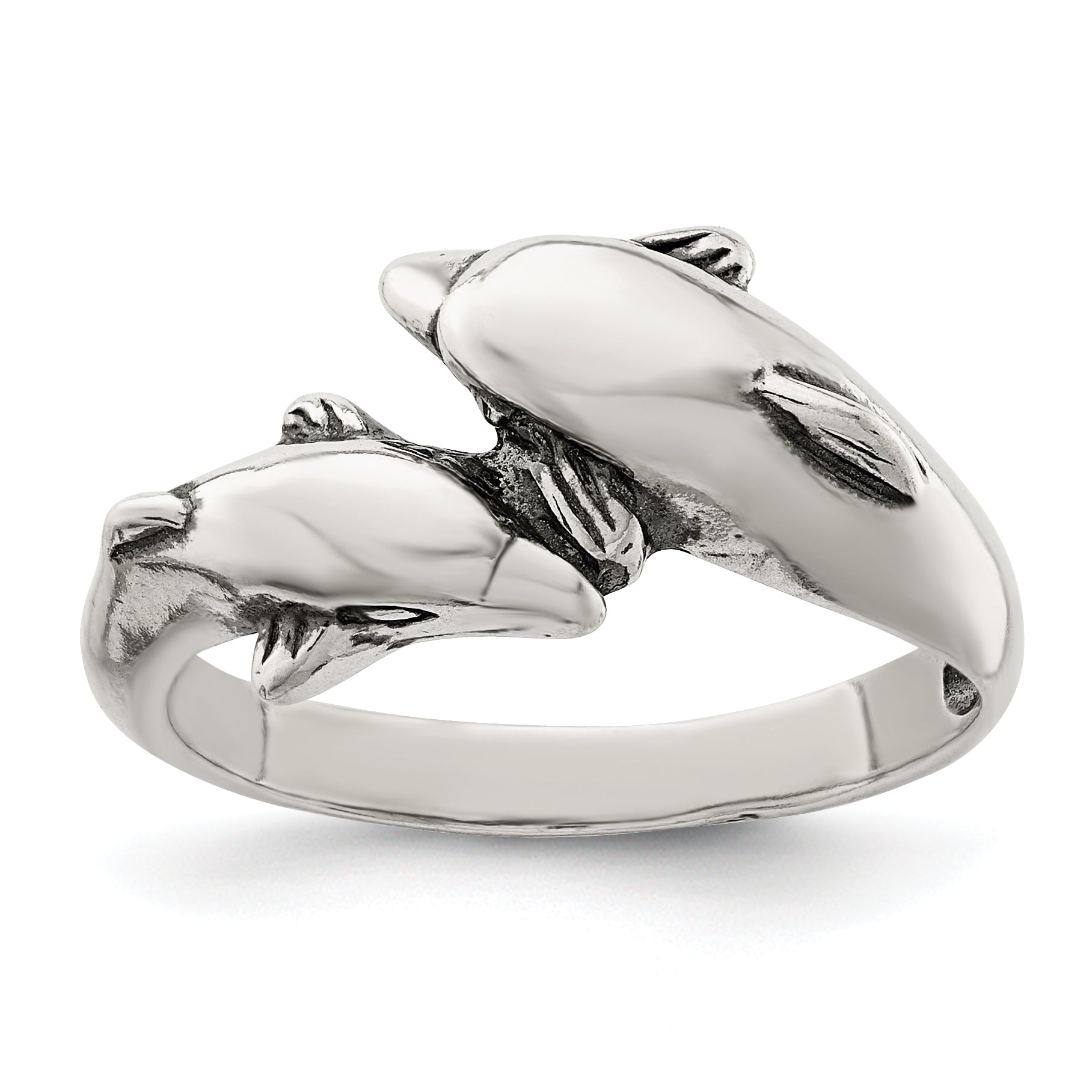 Sterling Silver Dolphin Ring Main image