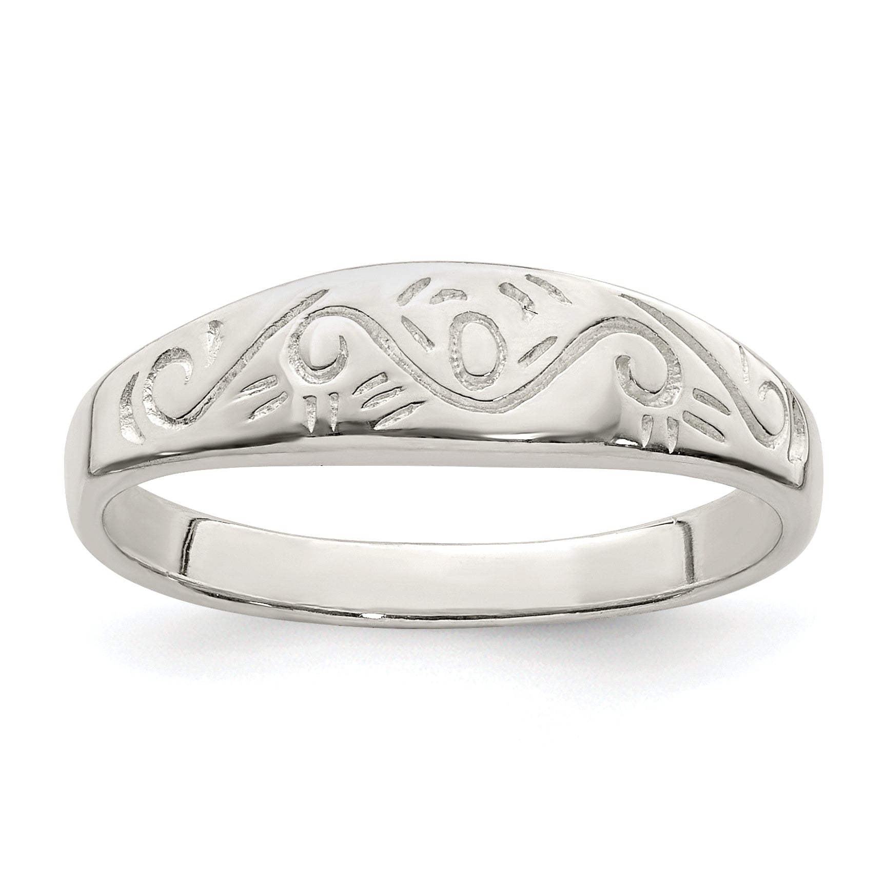 Sterling Silver Swirl Ring Main image