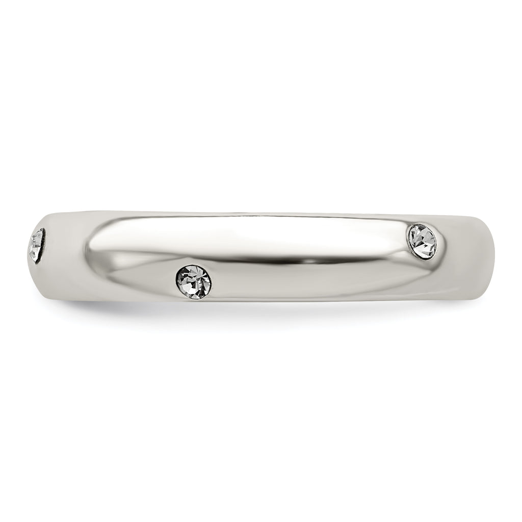 Sterling Silver Stellux Crystal Ring