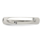 Sterling Silver Stellux Crystal Ring