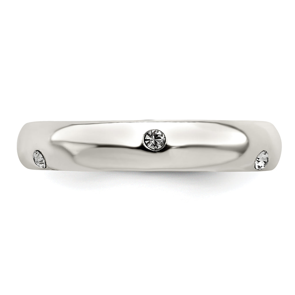 Sterling Silver Stellux Crystal Ring