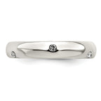 Sterling Silver Stellux Crystal Ring