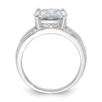 Sterling Silver Cushion CZ Ring