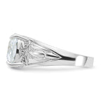 Sterling Silver Cushion CZ Ring